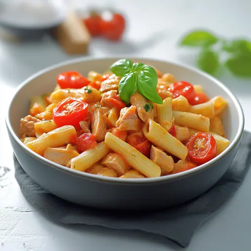 Thunfisch-Pasta mit Geschälten Tomaten