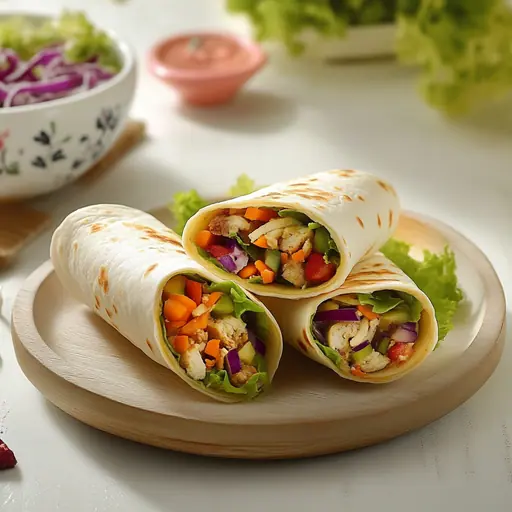 Vegetarische Tortilla-Wraps