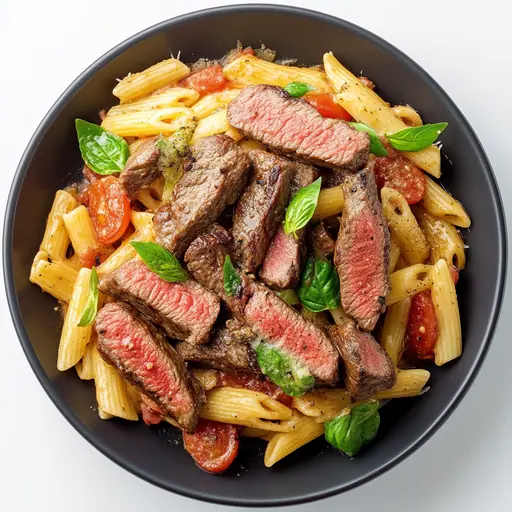 Italienische Hüftsteak-Pasta