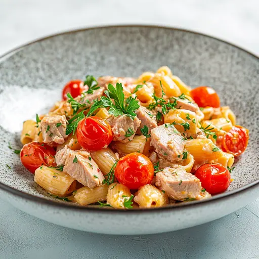 Thunfisch-Pasta mit Kirschtomaten