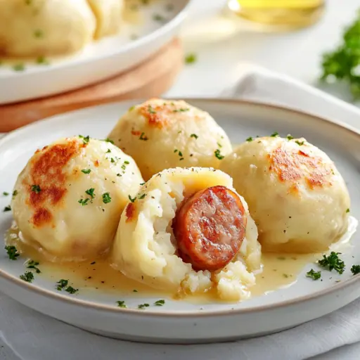 Bio-Wiener Würstchen im Kartoffelknödel-Mantel