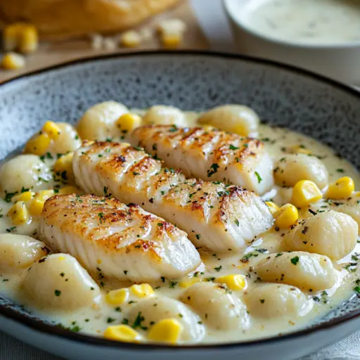 Gnocchi mit Schlemmerfilet und Gemüse