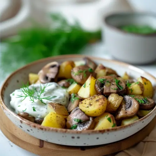 Kartoffel-Champignon Pfanne