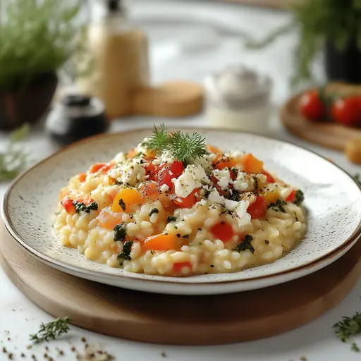 Risotto mit Gemüse und Fetaalternative