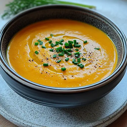 Cremige Möhrensuppe mit Ingwer