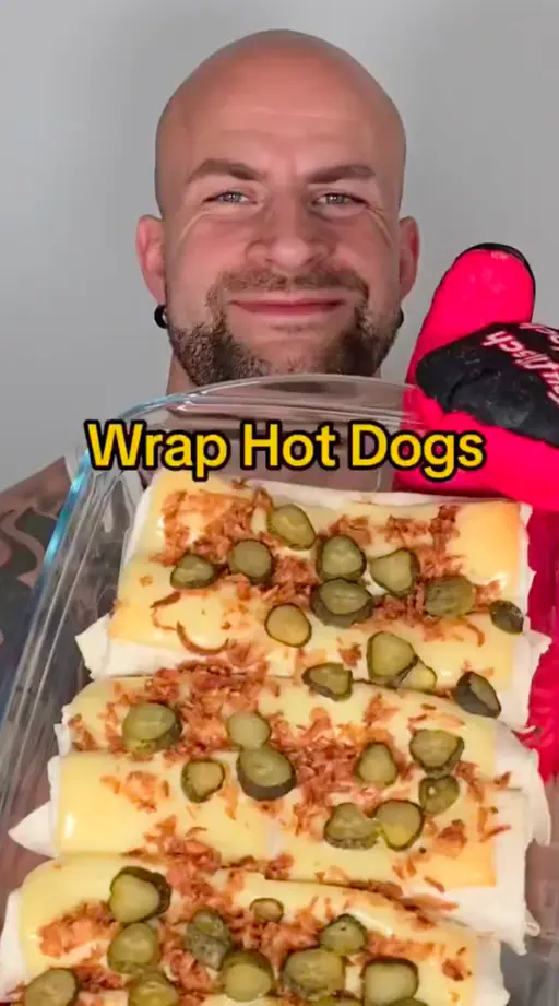 Protein-Hot Dog Wraps