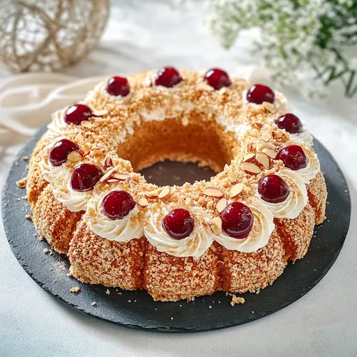 Traditioneller Frankfurter Kranz mit Buttercreme