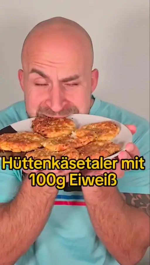 Hüttenkäsetaler mit 100g Eiweiß