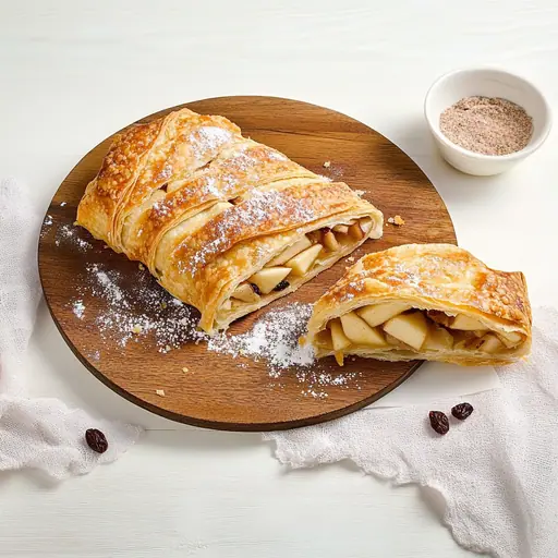 Traditioneller Wiener Apfelstrudel