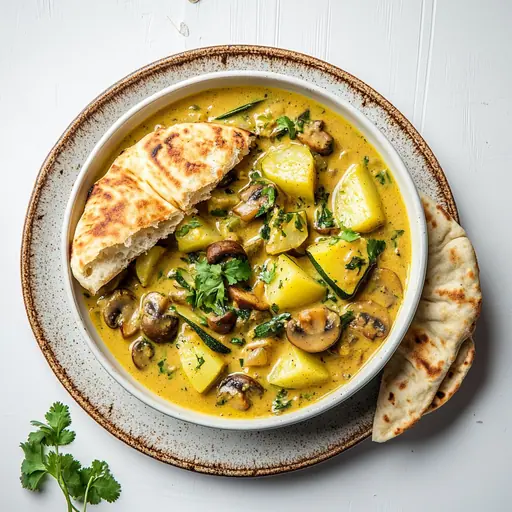 Kartoffel-Zucchini-Curry mit Kokosmilch