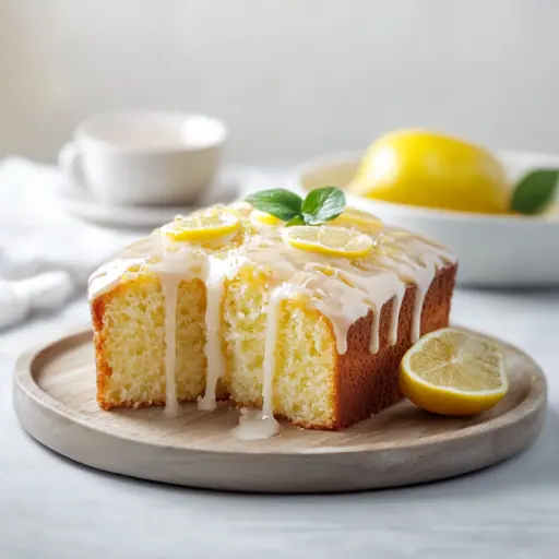 Zitronenkuchen mit fluffigem Baiser