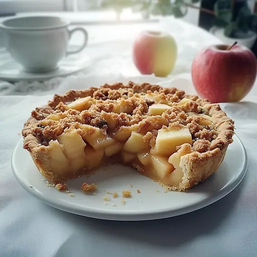 Klassischer Apfelkuchen mit Streuseldecke