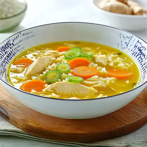 Aromatische Hühnersuppe mit Safran und Ingwer