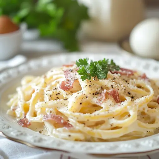 Carbonara mit Sahne